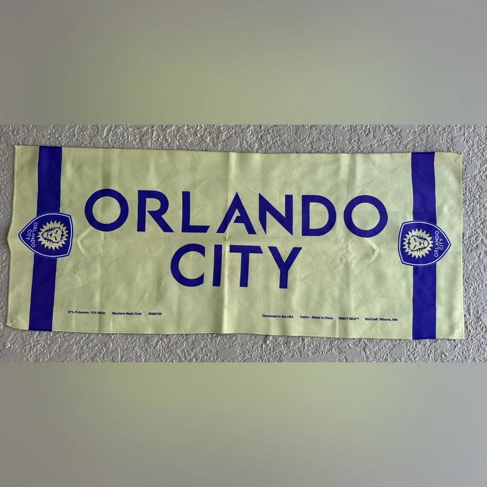 Orlando City SC MLS 2017 WinCraft Mini Rally Towel VGC